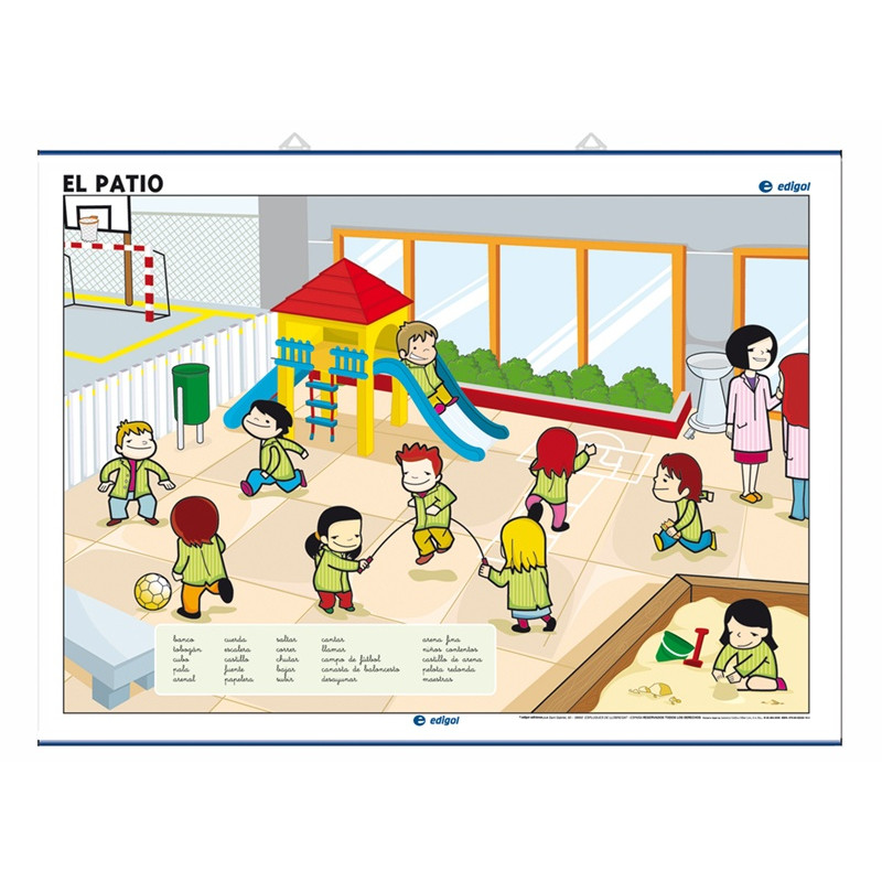 La Clase / El Patio 100 x 70 cm LA CULTURAL
